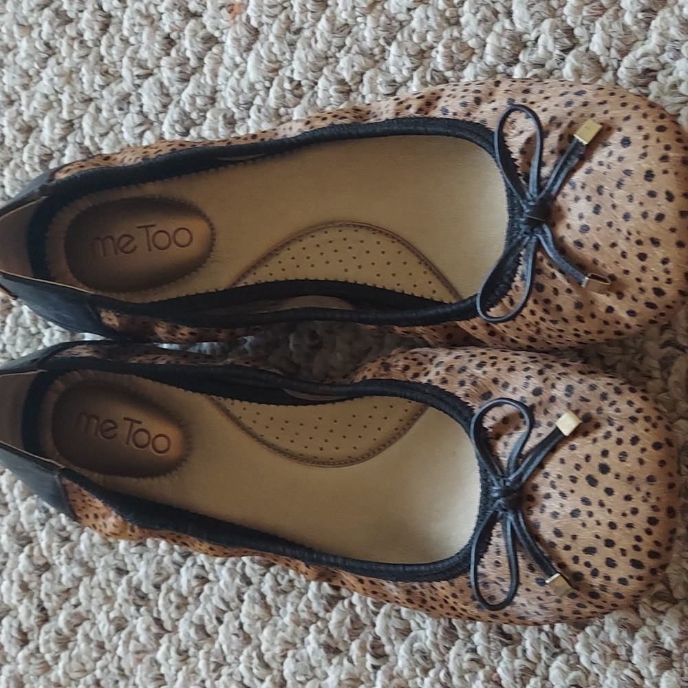 Me Too cheetah ballet flats